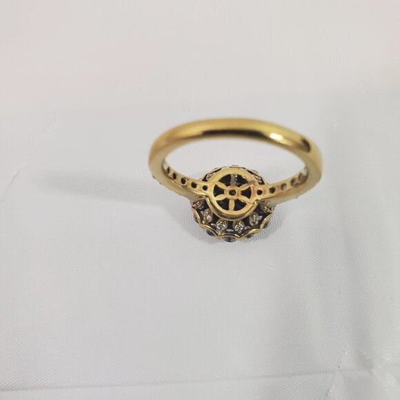 HSN Princess Diana Inspired Gold Vermeil .925 Sterling Silver Blue Sapphire Ring - Picture 7 of 16